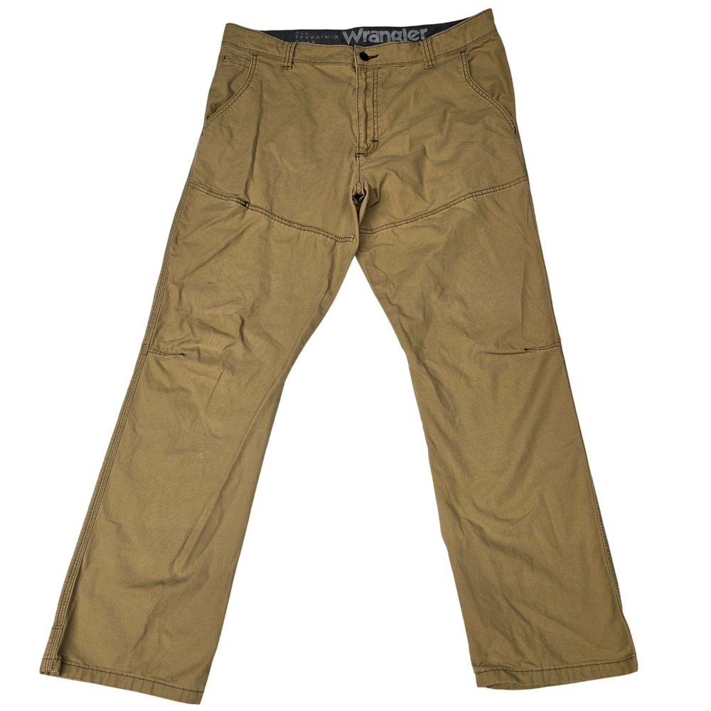 Wrangler ATG All Terrain Gear Mens Tan Straight Leg Outdoor Hiking Pants 36x30